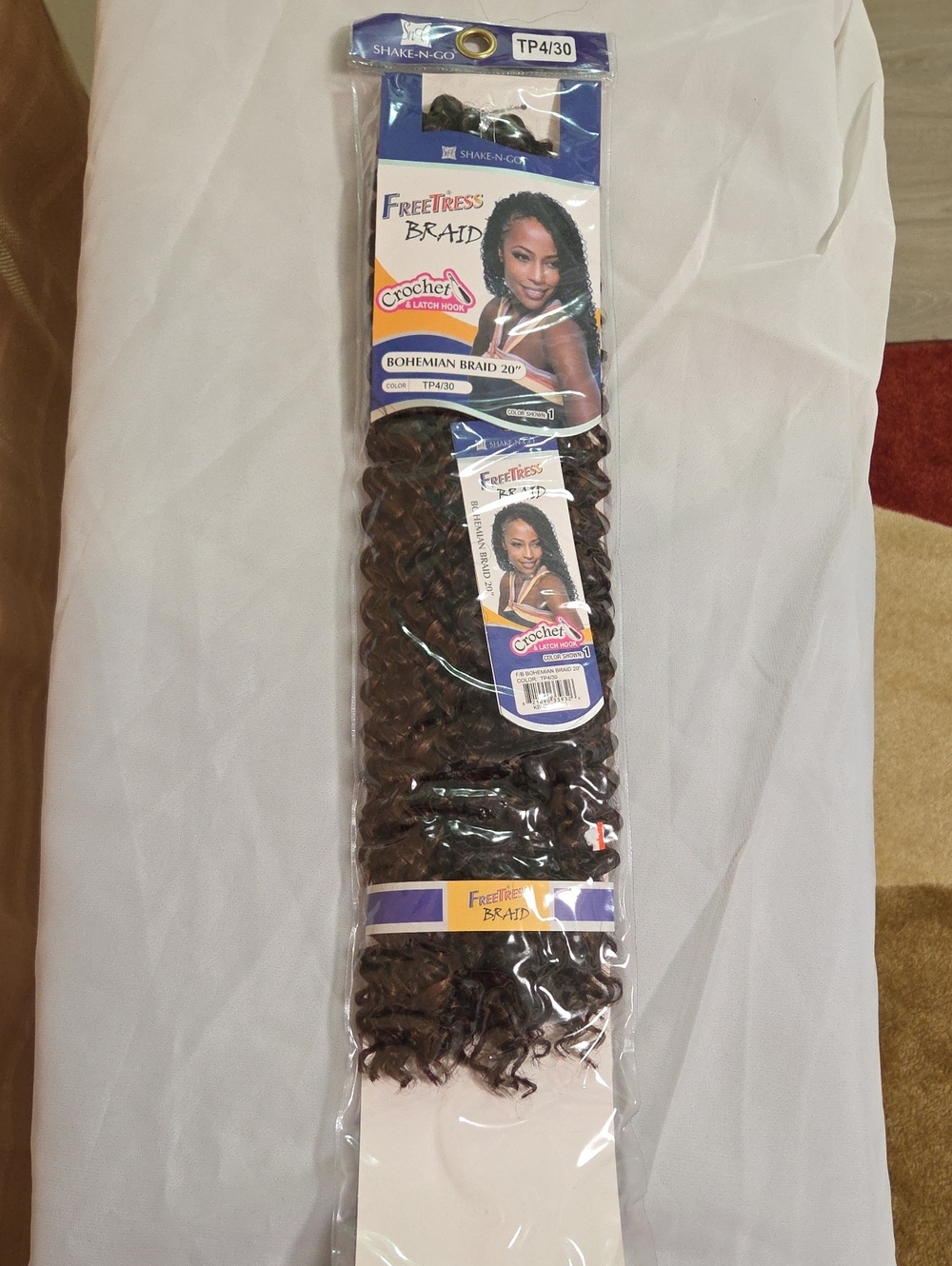 Freetress Bohemian Braid 20" - TP4/30 Brown Crochet Hair